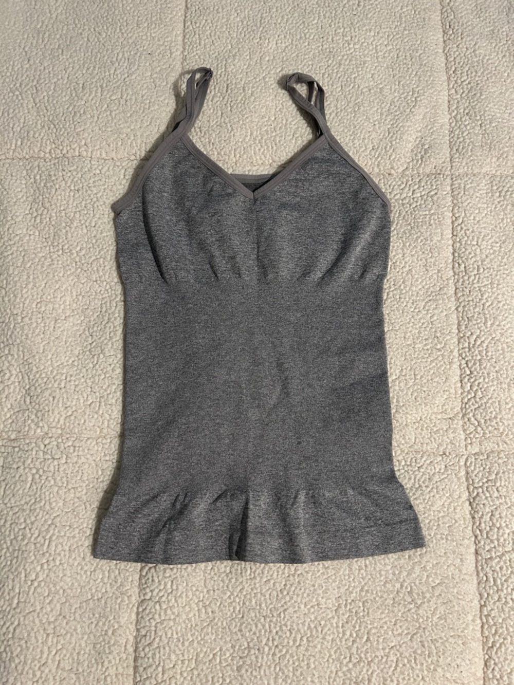 Skinnygirl Gray Heather Stretch Tank Top